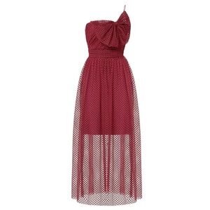 Monique Lhuillier Polka Dot Fantasy Dress Size 20